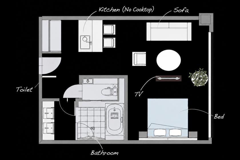 Junior Suite  (Maximum accommodation 2 people / Maximum usage 4 people)　