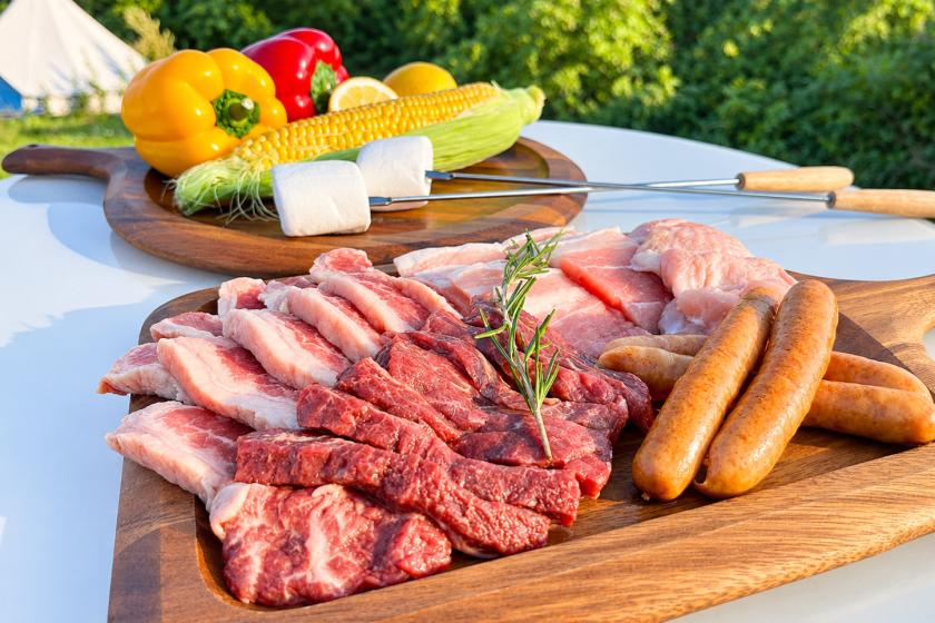 【日帰り】グランピング肉盛りBBQメニュー