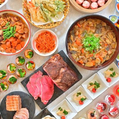 2食バイキング ハーブ園入園券付き